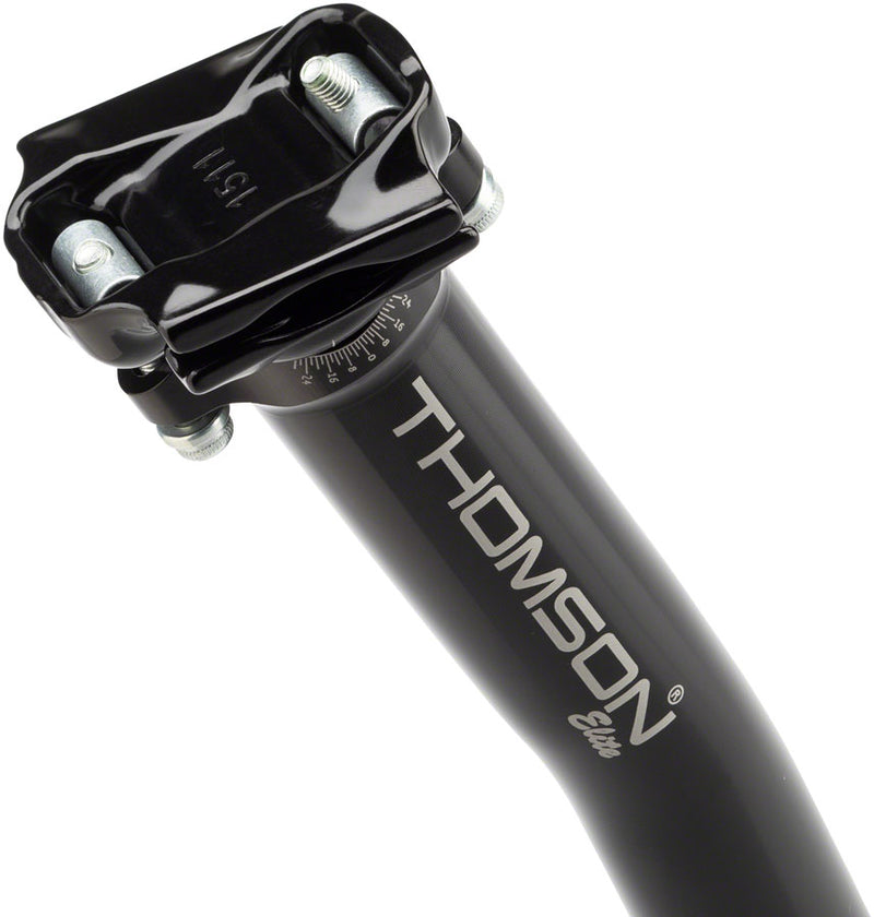 Load image into Gallery viewer, Thomson Elite Setback Seatpost: 31.6 x 367mm Black
