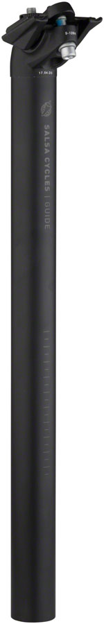 Salsa Guide Seatpost, 30.9 x 400mm, 18mm Offset, Black