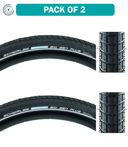 Schwalbe-Big-Ben-Plus-Perf-SS-GG-26-in-2.1-Wire-TIRE1938PO2-Wire-Bead-Tires