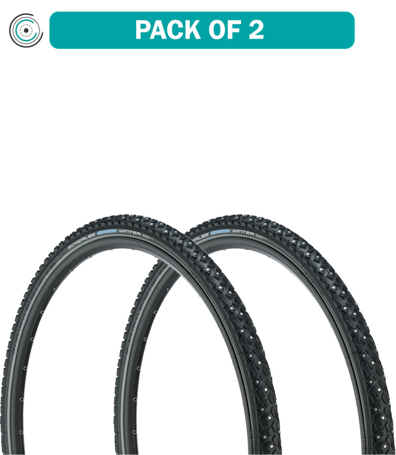 Load image into Gallery viewer, Schwalbe-Marathon-Winter-Plus-Tire-700c-40-Wire-TR5580PO2-Wire-Bead-Tires
