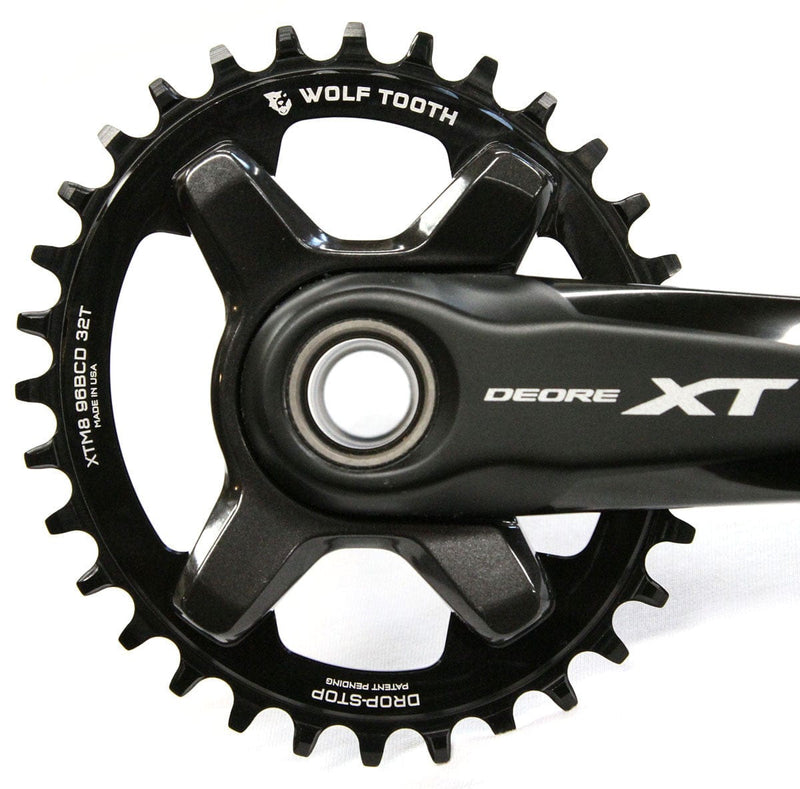 Load image into Gallery viewer, Wolf Tooth Shimano Elliptical Chainring 30t 96 BCD 4-Bolt Alloy M8000 M7000
