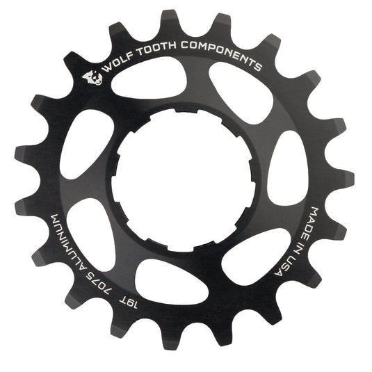 Wolf Tooth Single Speed Aluminum Cog - 16t, Compatible with 3/32" Chains, Red