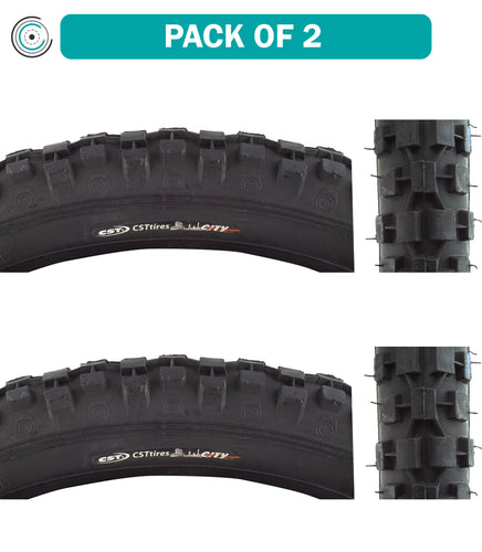 Sunlite-Knobby-CST93-20-in-2.125-Wire-TIRE2729PO2-Wire-Bead-Tires