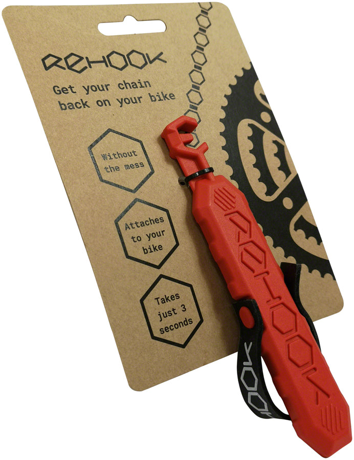 Load image into Gallery viewer, Rehook Chain Tool - Red Lightweight &amp; Attachable, High Grip Adjustable Strap
