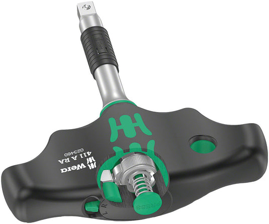 Wera 411 A RA T-Handle Adapter Screwdriver - Ratchet Function, 1/4