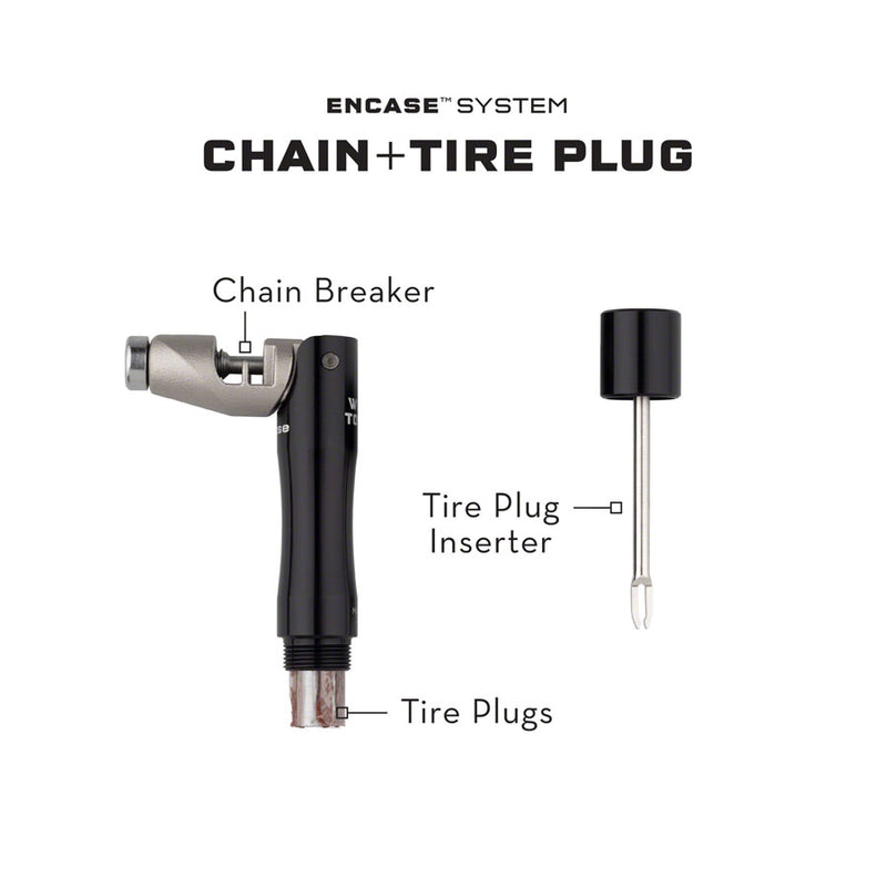 Load image into Gallery viewer, Wolf Tooth EnCase System Chain and Tire Plug Multi Tool Stores Inside Handlebars
