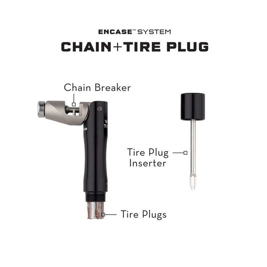 Wolf Tooth EnCase System Chain and Tire Plug Multi Tool Stores Inside Handlebars