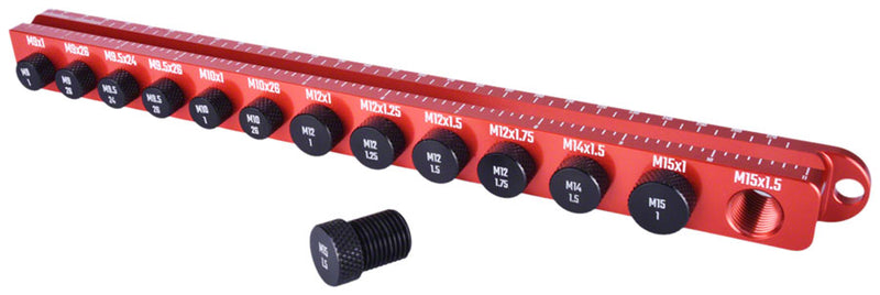 Load image into Gallery viewer, Wheels Manufacturing Ruler Axle Cone Thread Gauge
