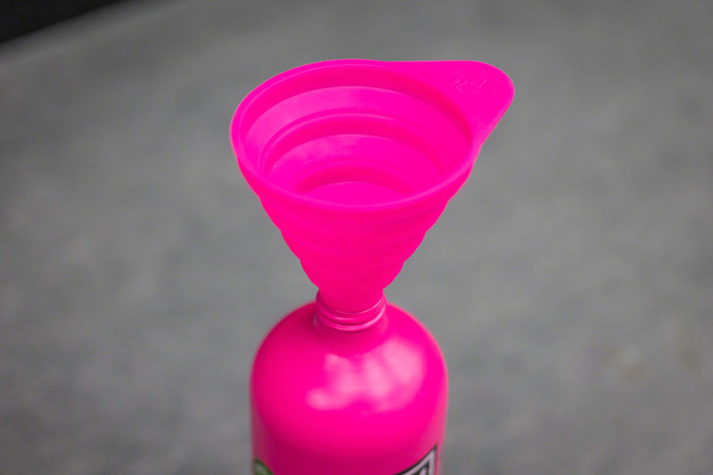 Load image into Gallery viewer, Muc-Off Collapsible Silicone Funnel Easy To Clean And Dishwasher Safe
