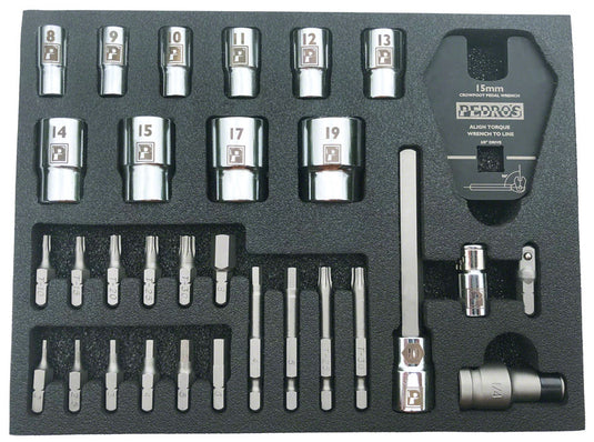 Pedro's Pro Bit and Socket Set - 31 piece