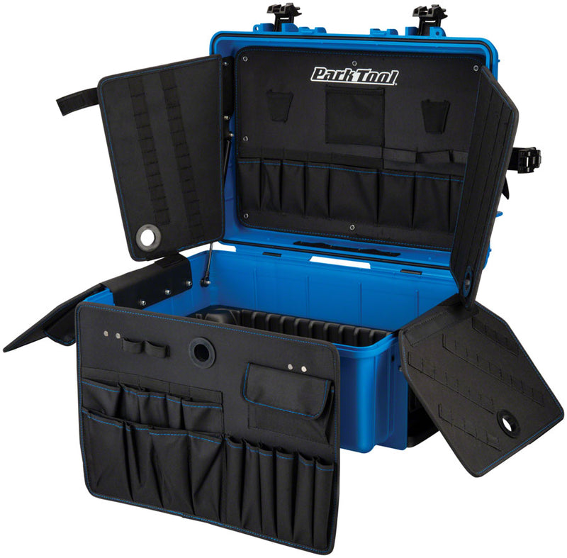 Load image into Gallery viewer, Park Tool BX-3 Rolling Big Blue Box for Bicycle Service Tools Extendable Handle
