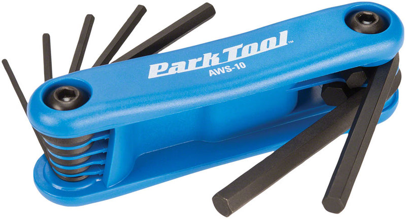 Load image into Gallery viewer, Park Tool AWS-10 Metric Folding Hex Wrench Set 1.5mm 2mm 2.5mm 3mm 4mm 5mm 6mm
