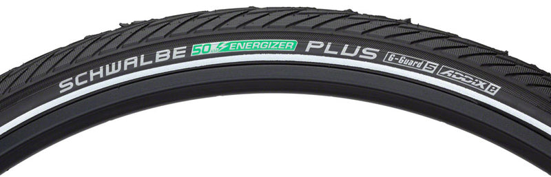 Load image into Gallery viewer, Schwalbe Energizer Plus Tire 700x45 Clincher Performance GreenGuardAddixE50
