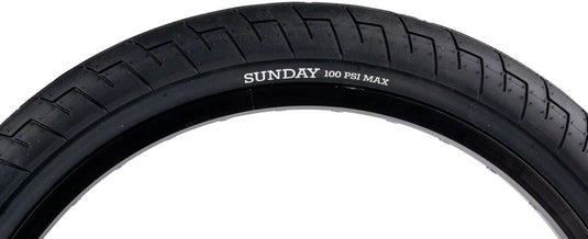 Pack of 2 Sunday Street Sweeper Tire 20 x 2.4 Clincher Wire Black/Black