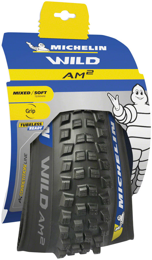 Load image into Gallery viewer, Michelin Wild AM2 Tire - 29 x 2.6, Tubeless, Folding, Black, Competition
