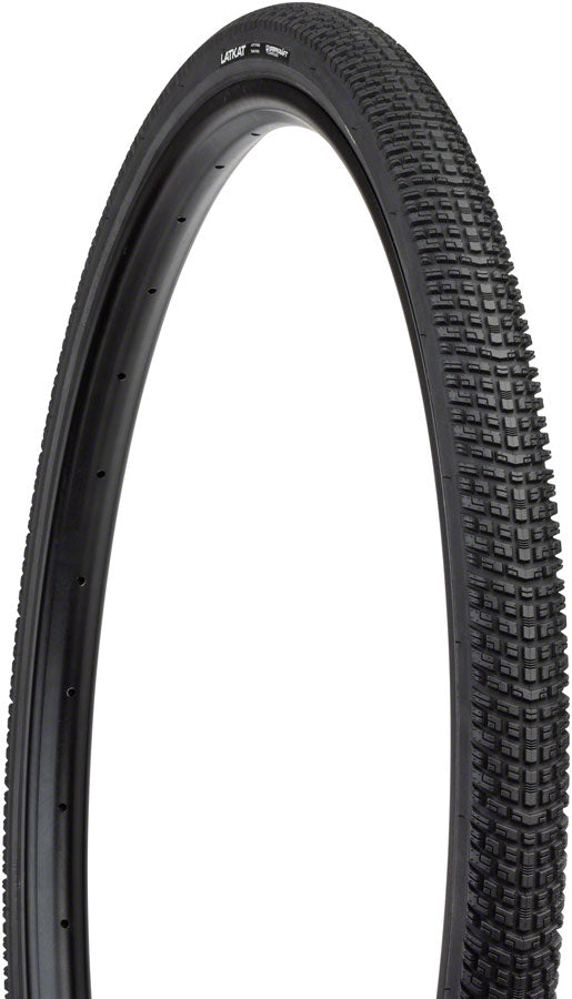 Load image into Gallery viewer, 45NRTH Latkat Tire - 700 x 40, Tubeless, Folding, Black, 60 TPI, Gripkraft Compound
