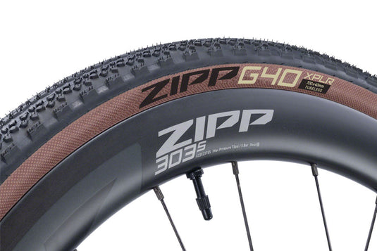 Zipp G40 XPLR Puncture Resistant Tire 700 x 40 Tubeless Folding Black/Tan A2