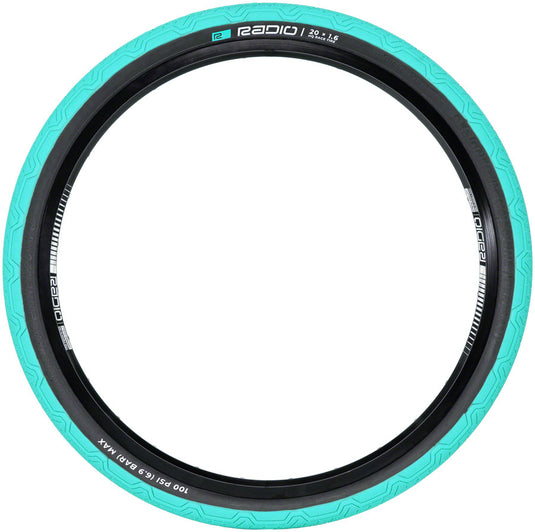 Radio Raceline Oxygen Tire 20 x 1.6 Clincher Folding Teal/Black 120 TPI