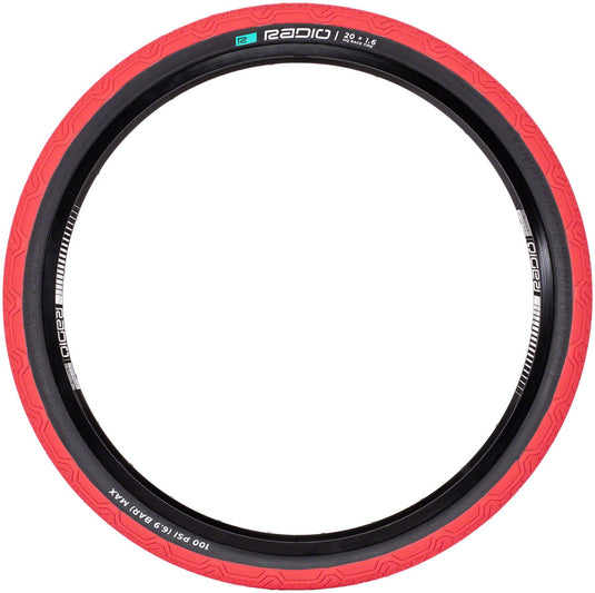 Pack of 2 Radio Raceline Oxygen Tire 20 x 1.6 Clincher Folding Red/Black