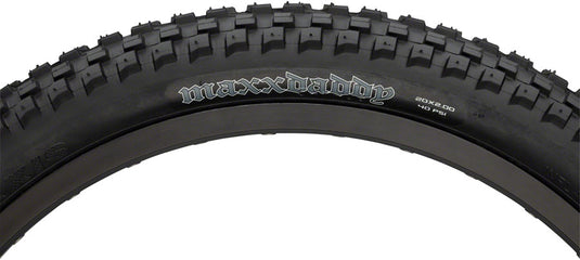 Maxxis Maxx Daddy Bmx Tire 20 X 2 60Tpi Clincher Wire Single Compound Black