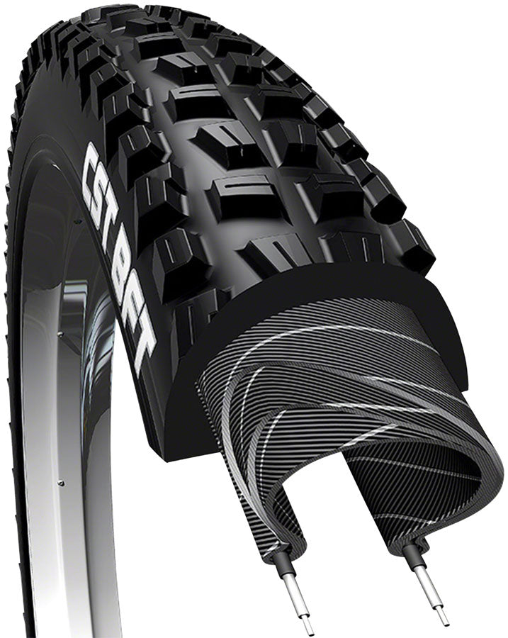 Load image into Gallery viewer, Pack of 2 CST BFT Plus Tire - 27.5 x 3, Clincher, Wire, Black
