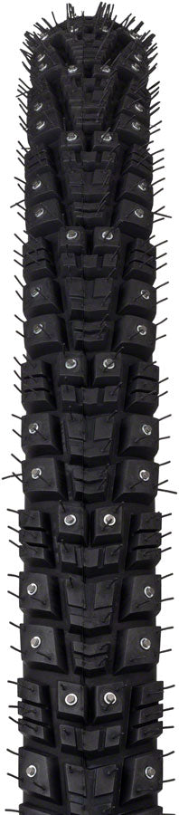 Load image into Gallery viewer, 45NRTH Gravdal Tire - 700 x 45, Clincher, Wire, Black, 33 TPI, 240 Carbide Steel Studs
