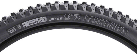 WTB Verdict Tire TCS Tubeless Folding Black Light High Grip TriTec SG2 27.5x2.5