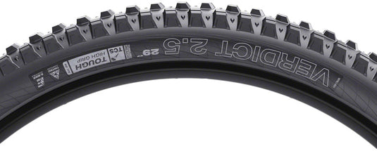 WTB Verdict Tire TCS Tubeless Folding Black Tough High Grip TriTec E25 29x2.5