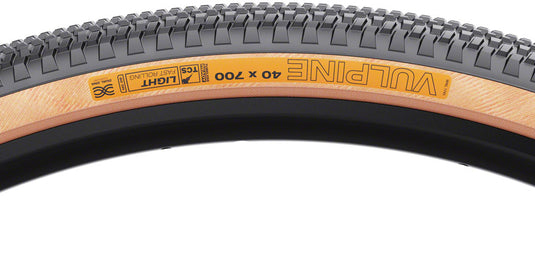 WTB Vulpine 700x40 Tubeless Folding TPI 60 Blk/Tan Reflective Tire Fast Rolling