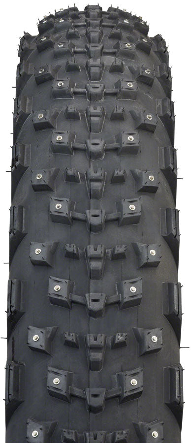 Pack of 2 45NRTH Dillinger 4 Tire - 26 x 4.2, Tubeless, Folding, Black, 60 TPI, 168 Carbide Steel Studs