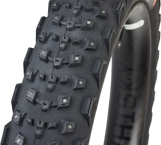 Pack of 2 45NRTH Dillinger 4 Tire - 27.5 x 4.0, Tubeless, Folding, Black, 60 TPI, 168 Carbide Steel Studs