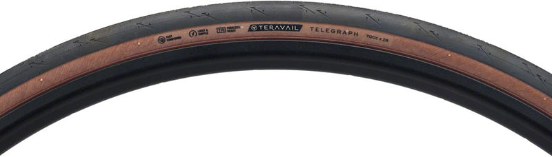 Load image into Gallery viewer, Teravail Telegraph Tire - 700 x 28, Tubeless, Folding, Tan, Light and Supple
