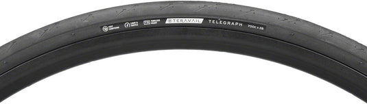 Teravail Telegraph Tire - 700 x 28, Tubeless, Folding, Black, Light and Supple