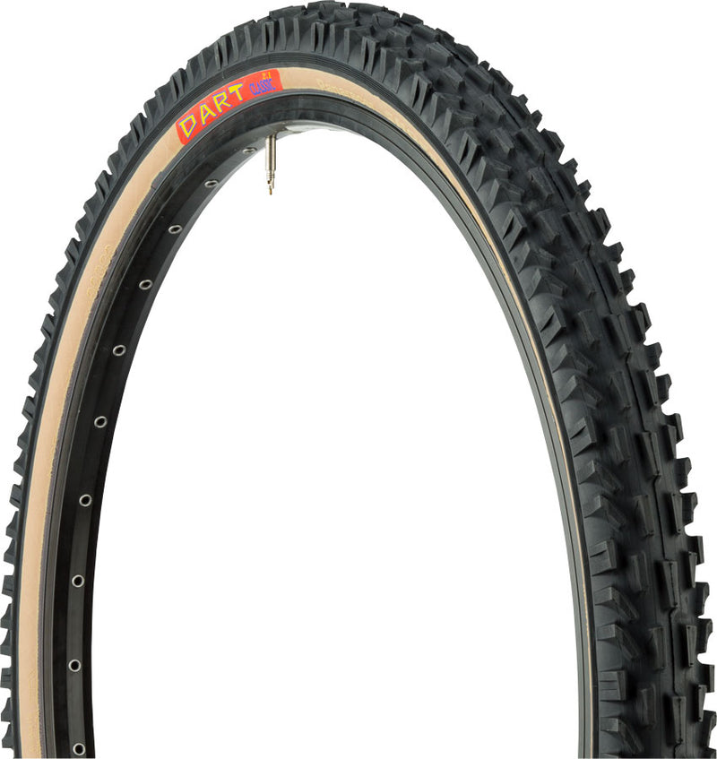 Load image into Gallery viewer, Panaracer Dart Tire 26 x 2.1 Clincher Folding Black/Tan 60tpi Mountain Bike
