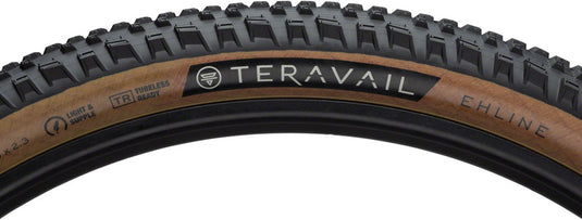 Teravail Ehline Tire 27.5 x 2.3 Tubeless Folding Tan Light and Supple