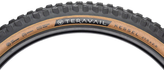 Teravail Kessel Tire 27.5 x 2.5 Tubeless Folding Tan Durable Mountain Bike