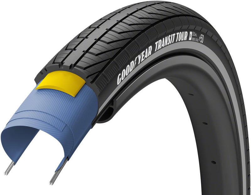 Load image into Gallery viewer, Goodyear-Transit-Tour-Tire-700c-35-mm-Wire-TIRE2276-Wire-Bead-Tires
