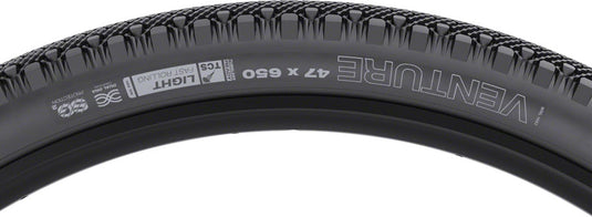 WTB Venture Tire TCS Tubeless Folding Black Light Fast Rolling SG2 650 x 47