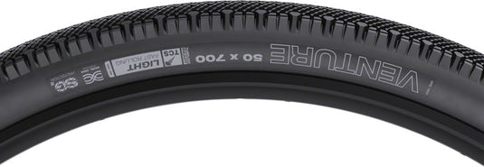 WTB Venture Tire TCS Tubeless Folding Black Light Fast Rolling SG2 700 x 50