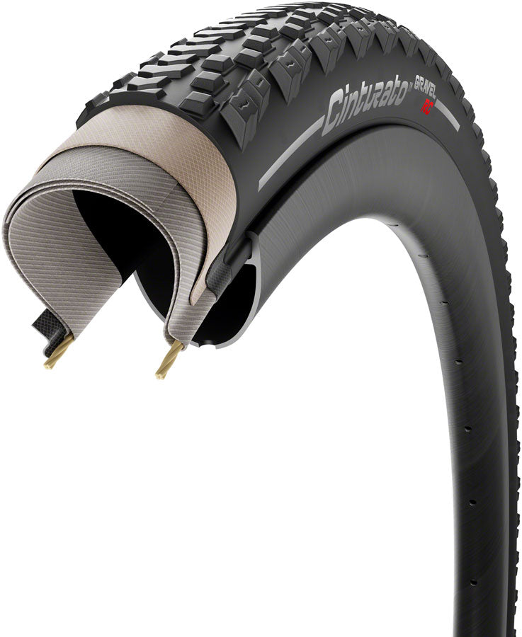 Load image into Gallery viewer, Pirelli Cinturato Gravel RC Tire - 700 x 45, Tubeless, Folding, Black
