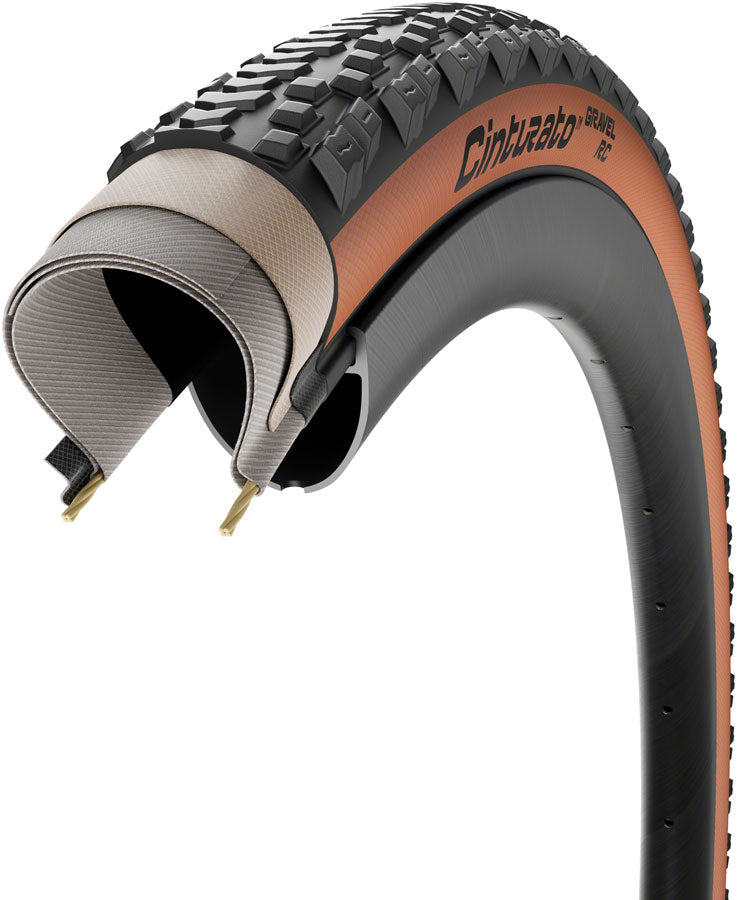 Load image into Gallery viewer, Pirelli Cinturato Gravel RC Tire - 700 x 35, Tubeless, Folding, Tan
