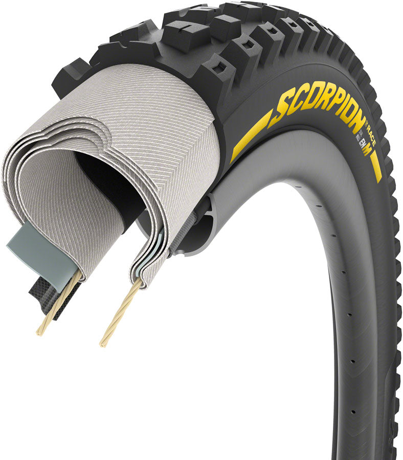 Load image into Gallery viewer, Pirelli Scorpion Race Enduro M Tire - 29 x 2.5, Tubeless, Folding, Yellow Label Team Edition, DualWALL, SmartEVO DH
