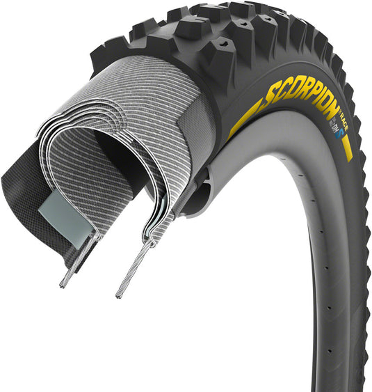 Pirelli Scorpion Race DH S Tire - 29 x 2.5, Clincher, Wire, Yellow Label, DualWALL+, SmartEVO DH