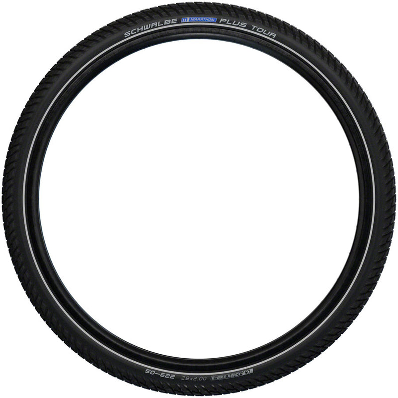 Load image into Gallery viewer, Schwalbe Marathon Plus Tour Tire - 26 x 2.0, Clincher, Wire, Black/Reflective, Performance Line, SmartGuard, Addix, E-50
