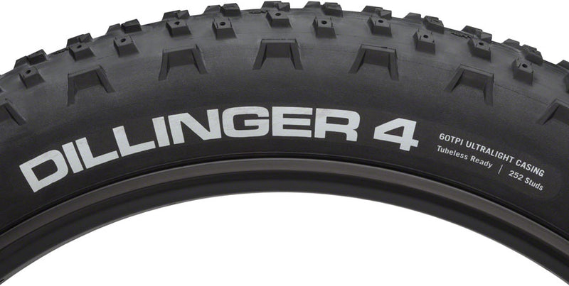 Load image into Gallery viewer, 45NRTH Dillinger 4 Tire 27.5 x 4 Tubeless Folding Black 60tpi Studdable
