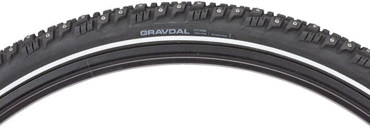 45NRTH Gravdal Tire 650bx38 Tubeless Folding Blk 60tpi 240 Concave Carbide Studs