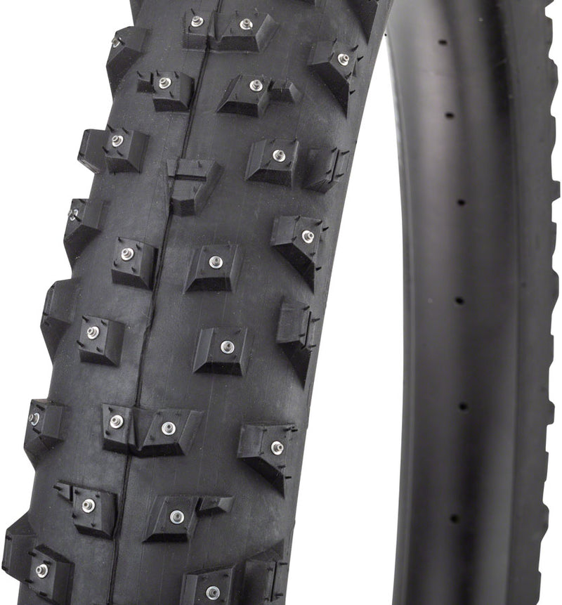 Load image into Gallery viewer, 45NRTH Wrathchild Tire 27.5 x 3.0 Tubeless Blk 60tpi 252 Concave Carbide Studs
