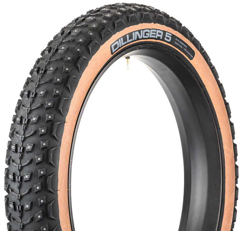 Load image into Gallery viewer, 45NRTH Dillinger 5 Tire 27.5 x 4.5 Tubeless Folding Tan 60tpi 252 Concave
