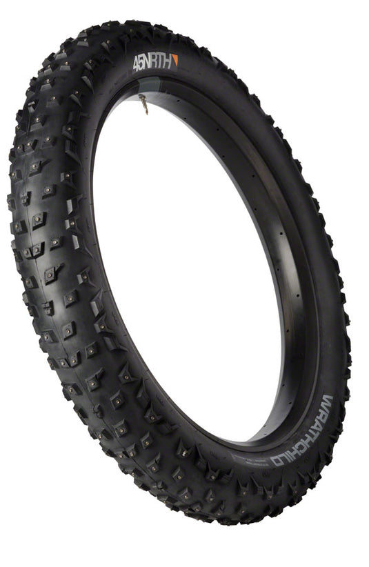 45NRTH Wrathchild Tire 27.5x4.5 Tubeless Blk 120tpi 252 XL Concave Carbide Studs