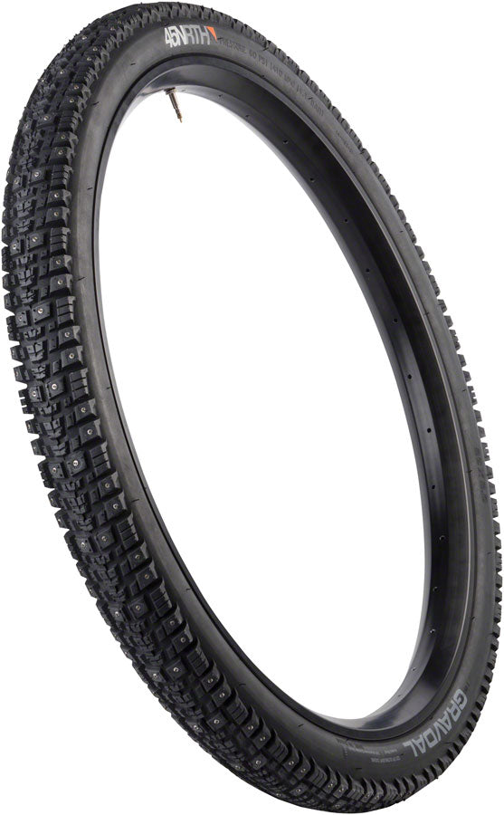 Load image into Gallery viewer, Pack of 2 45NRTH Gravdal Tire 26 x 2 Clincher Steel Black 33tpi 216 Carbide Steel Studs
